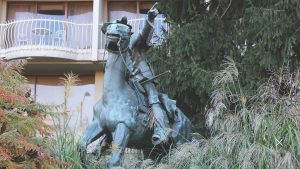 Man on Horse statue