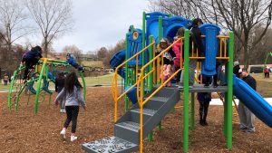 Kids on Slides and Swings