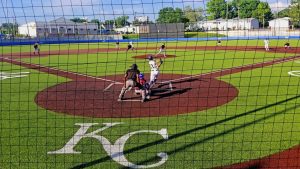 Playing baseball in KC
