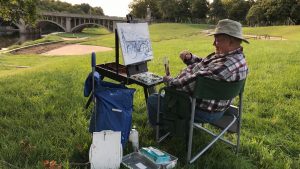 Bridge painting at Brush Creek Art Walk