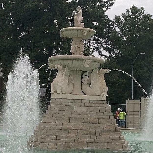 Our #WTW image is the child and fish sculpture on the top of Meyer Circle Sea Horse Fountain. Join us for the fountain’s rededication on October 25 at 4pm #CityOfFountains #KCParks #WhatsThatWednesday