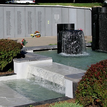 Our #WhatsThatWednesday image in located on the grounds of the  Vietnam Veterans’ Memorial Fountain at 42nd & Broadway. #VeteransDay