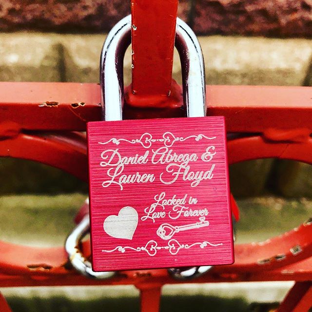 {Countdown to Valentine's Day:14 Days of Love Locks} DAY 6: #KCParks is featuring unique locks from the Old Red Bridge in Minor Park each day through Valentine's Day. #RedBridgeLoveLocks #LoveLocks #ValentinesDay2018 #LoveLove #SouthKC #FiveYearsOfLoveLocks #RenewTheBlue #ValentinesDay #ValentinesDay2018 #LoveKC #LockedInLove #Forever