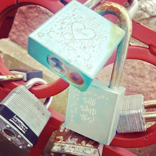 {Countdown to Valentine’s Day:14 Days of Love Locks} DAY 10: #KCParks is featuring unique locks from the Old Red Bridge in Minor Park each day through Valentine’s Day. #RedBridgeLoveLocks #LoveLocks #ValentinesDay2018 #LoveKC