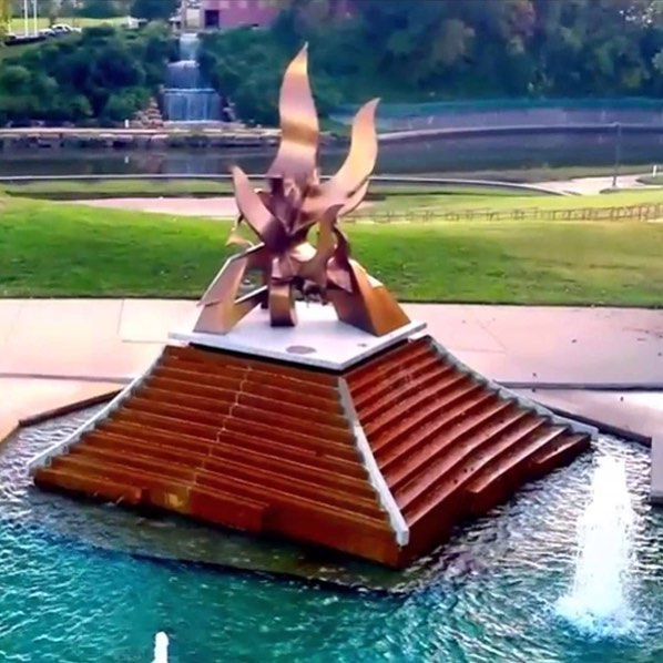 Tomorrow is #FountainDay2018! Join #KCParks and the #CityOfFountains Foundation at 11am at the newly renovated Spirit of Freedom Fountain to celebrate the start of fountain season! Reception following at Bruce R. Watkins Cultural Heritage Center.