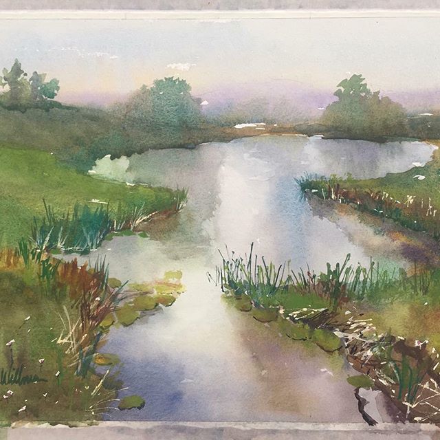 The winning painting from last night’s #PleinAirKC Quick Paint in Penn Valley Park. Congratulations Marcia Willman! Catch the final Quick Paint Thursday night in Union Cemetery Historical Society. #KCParks #WhereKCPlays