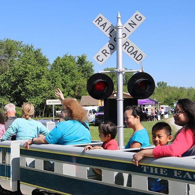 Our #WhatsThatWednesday picture is of the Railroad Crossing sign at the KC Northern Miniature Railroad in Frank Vaydik Park. See it in person this Saturday at #KCTrainDay from 10 a.m.-4 p.m. #WTW #KCParks #WhereKCPlays
