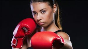 Girl Portrait of Cardio Boxing