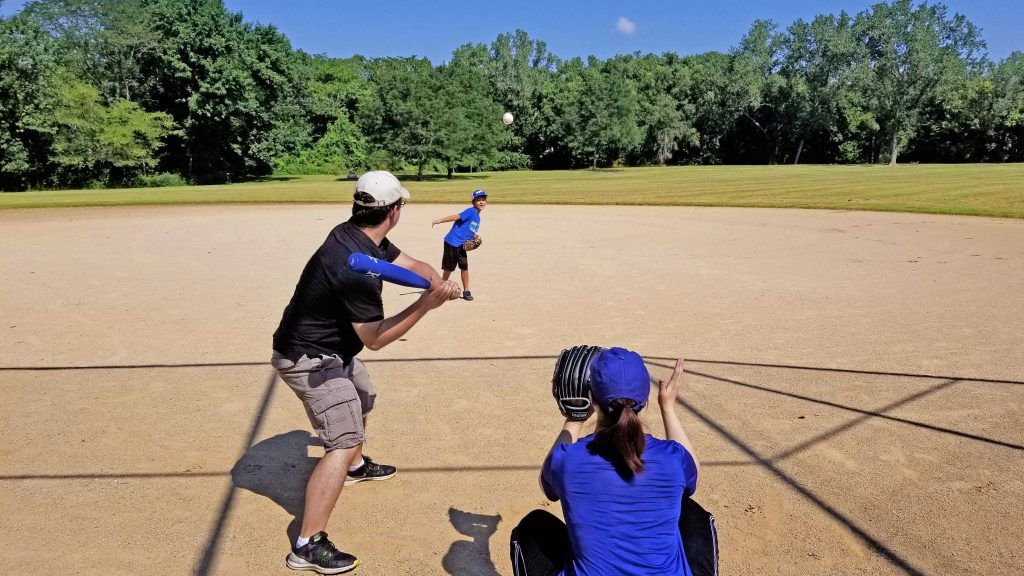 people playing baseball