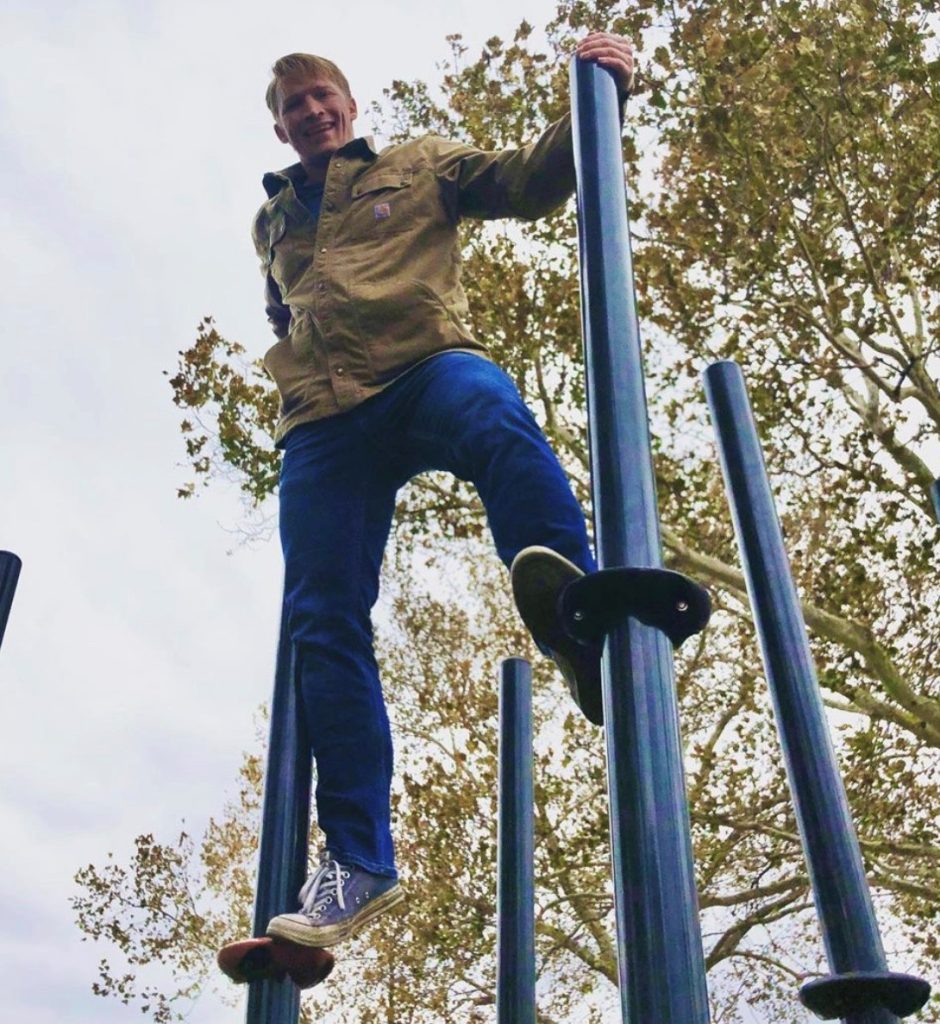 Boy having fun in the park
